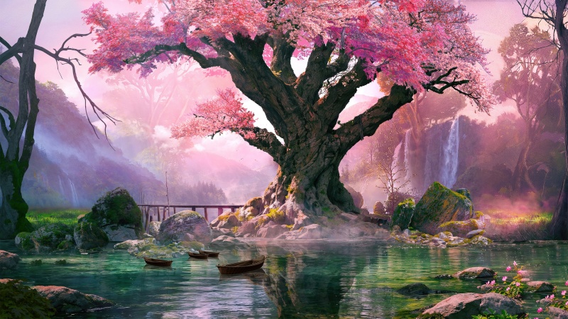 Surreal Cherry blossom
