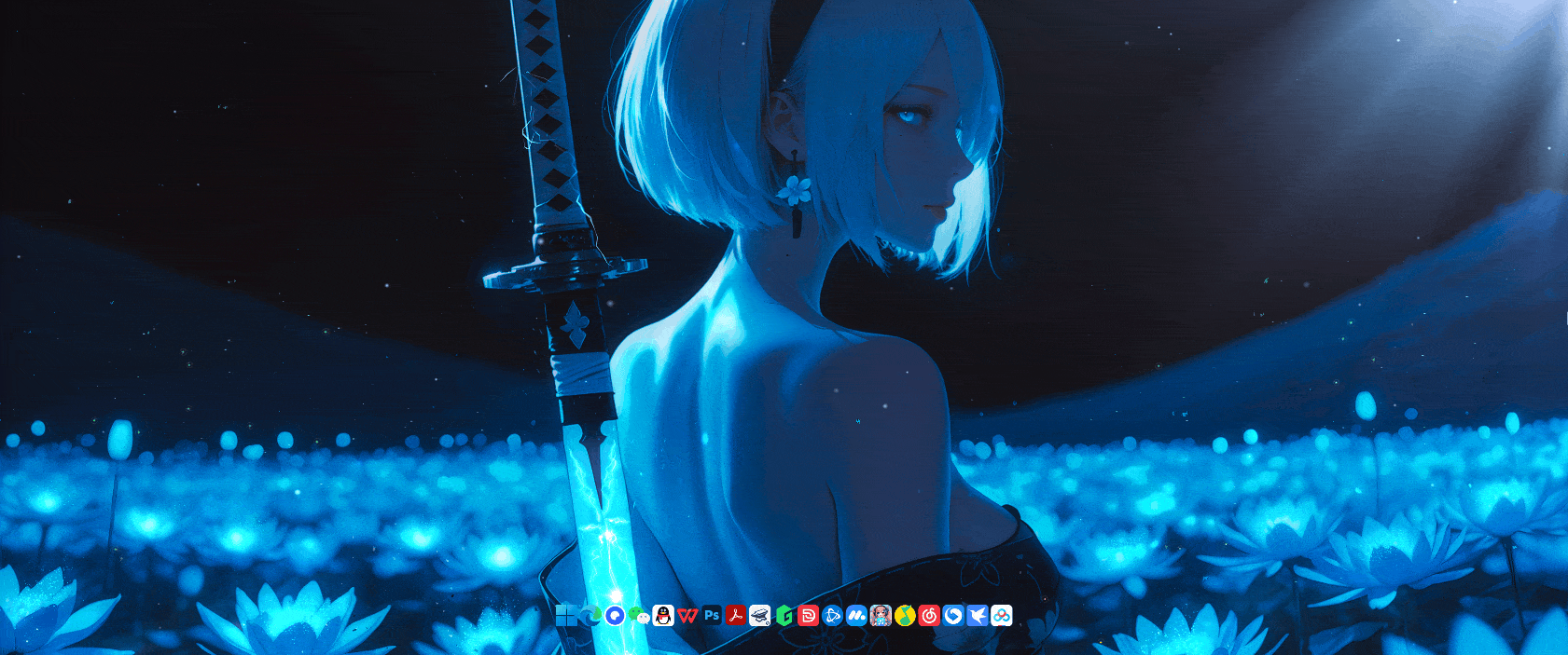 Nier in the Flower Field 2B [Nier Automata] 4K Anime