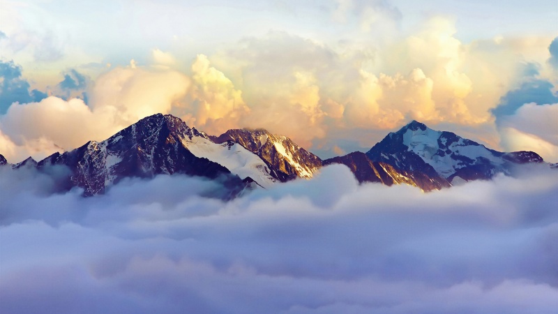 Alps Snow mountains