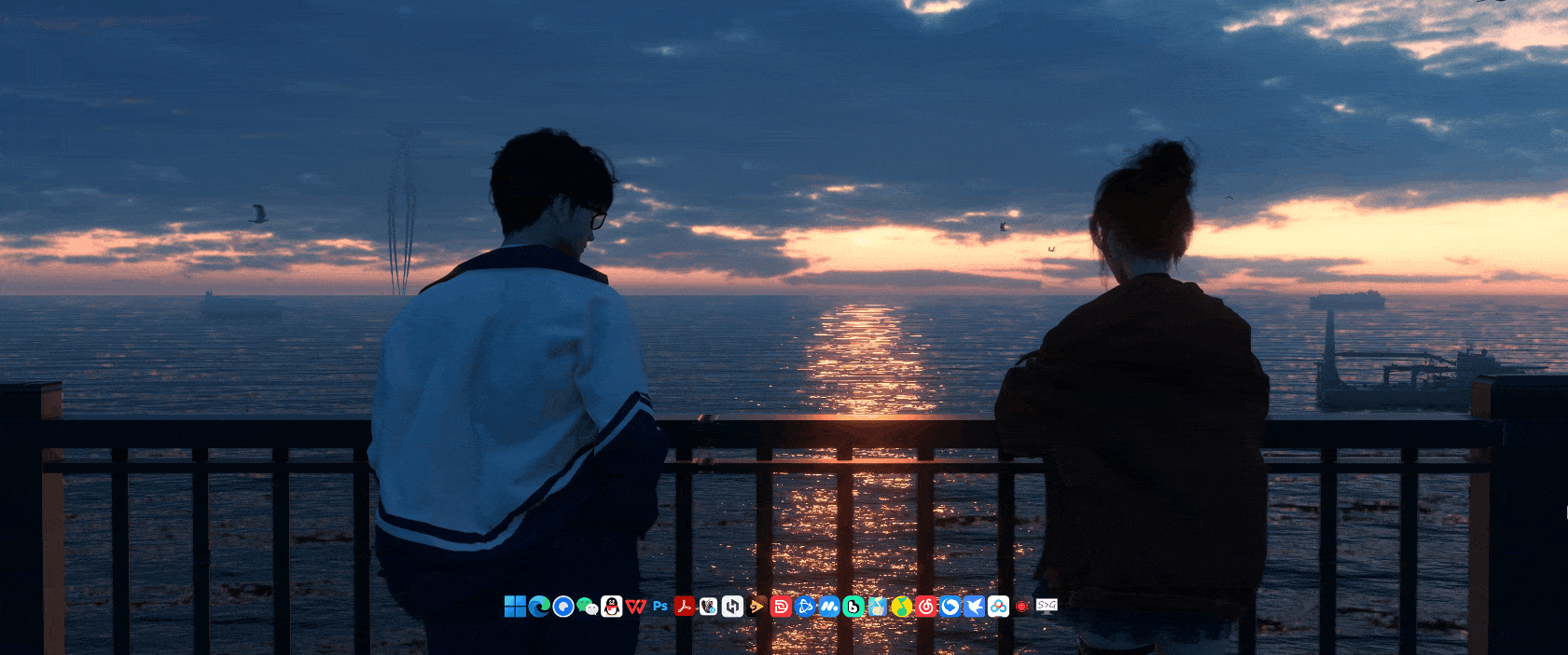 『WLOP云虫』夕阳 场景1 4K