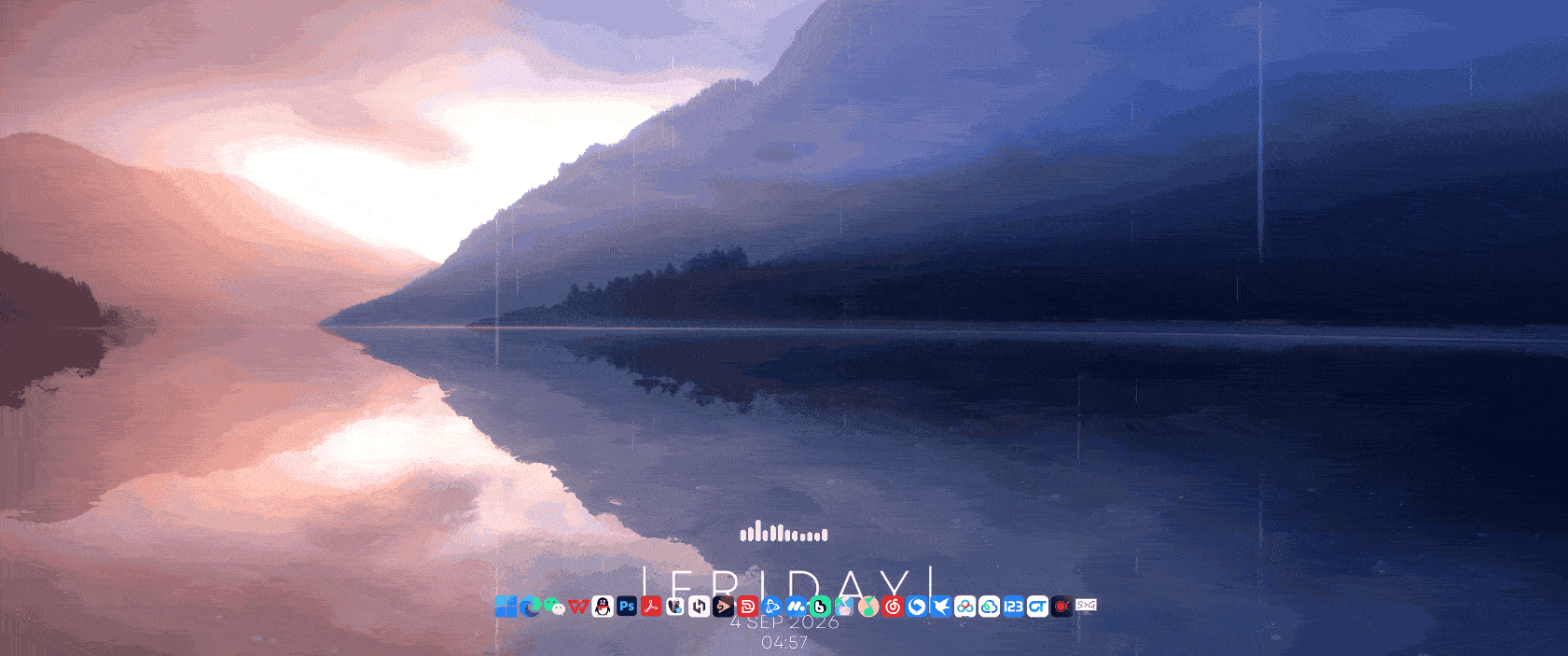 [ Lake at sunset ] [ 4k ]